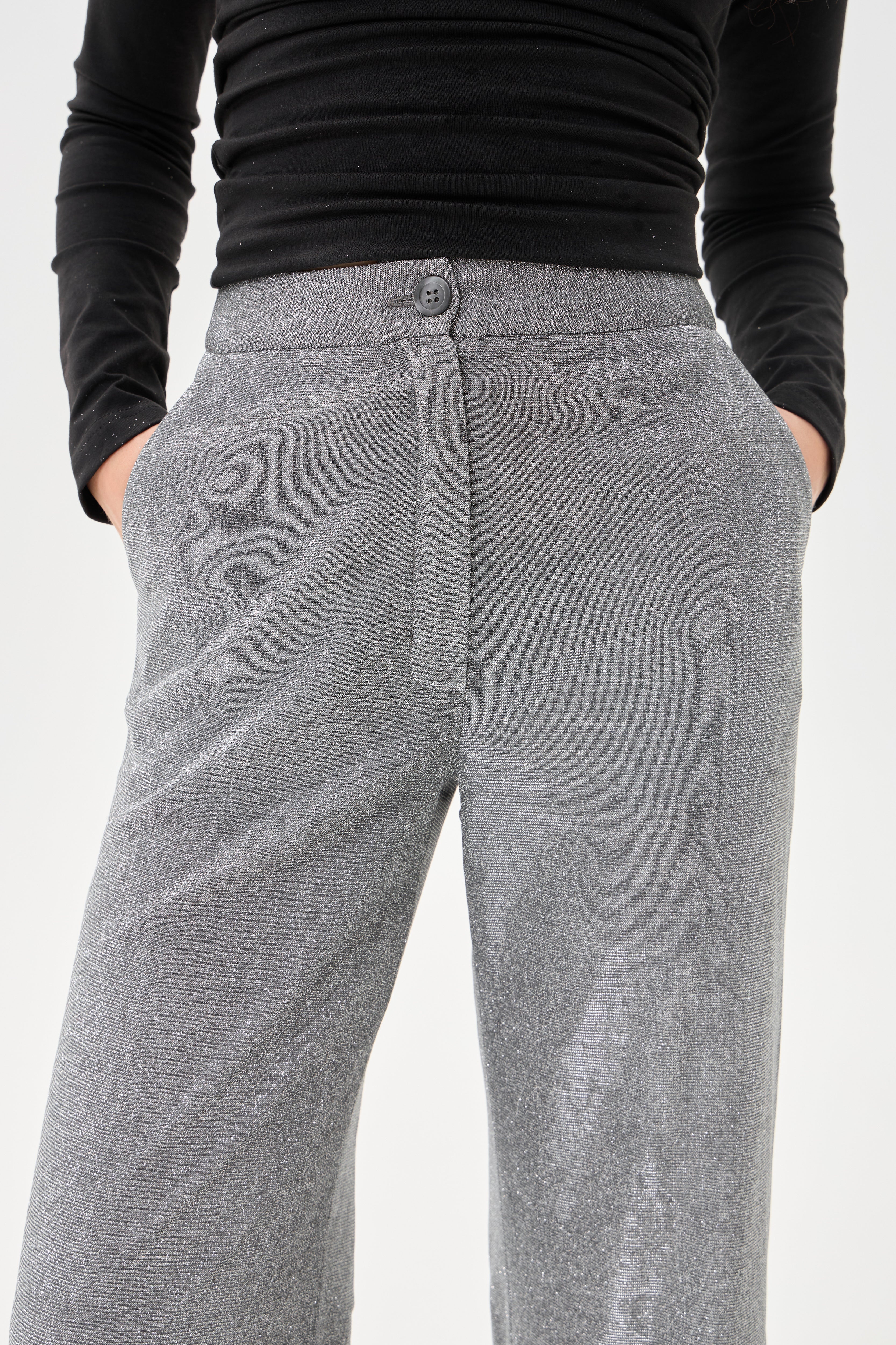 Брюки Мілан срібні