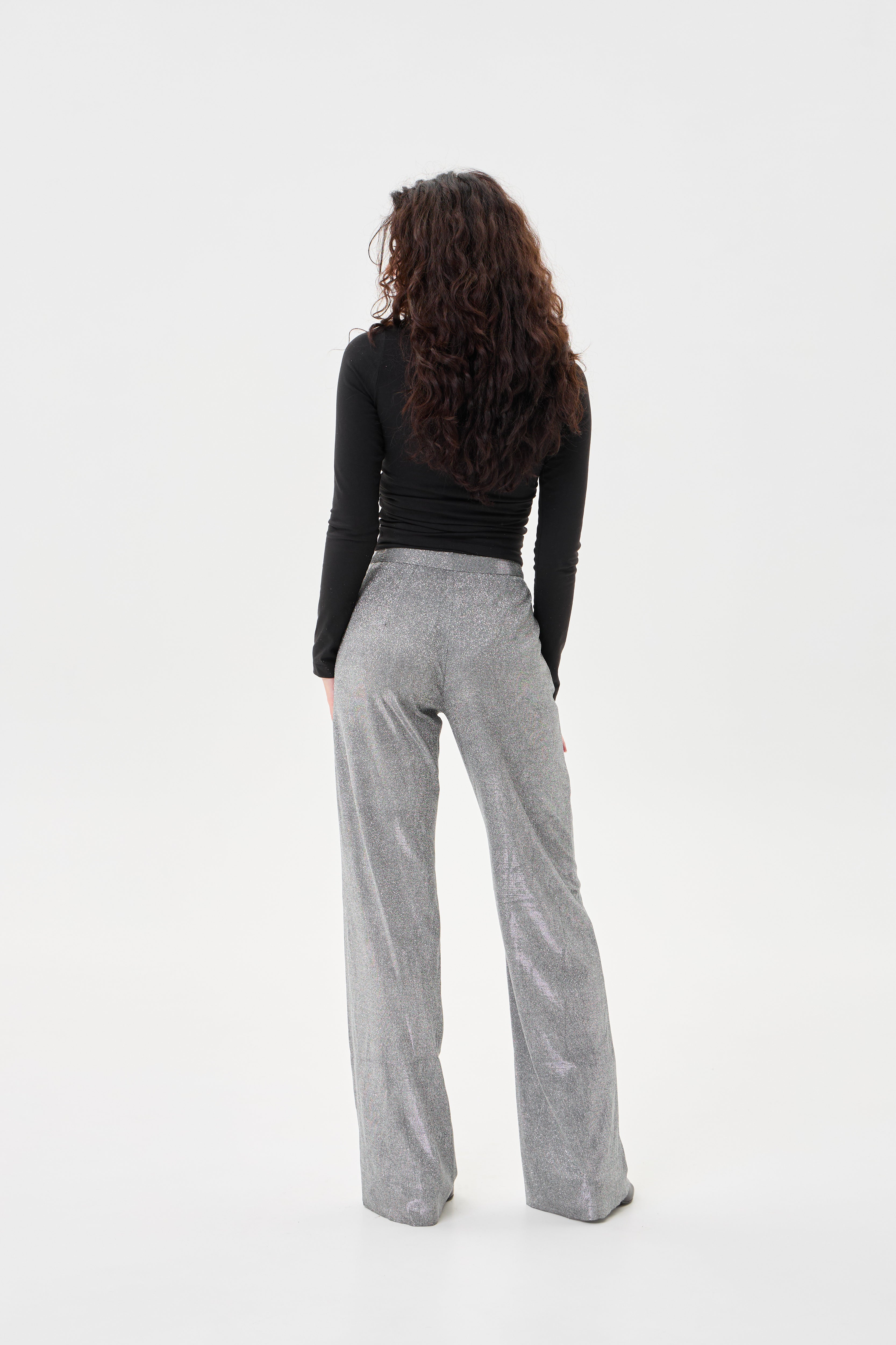 Брюки Мілан срібні