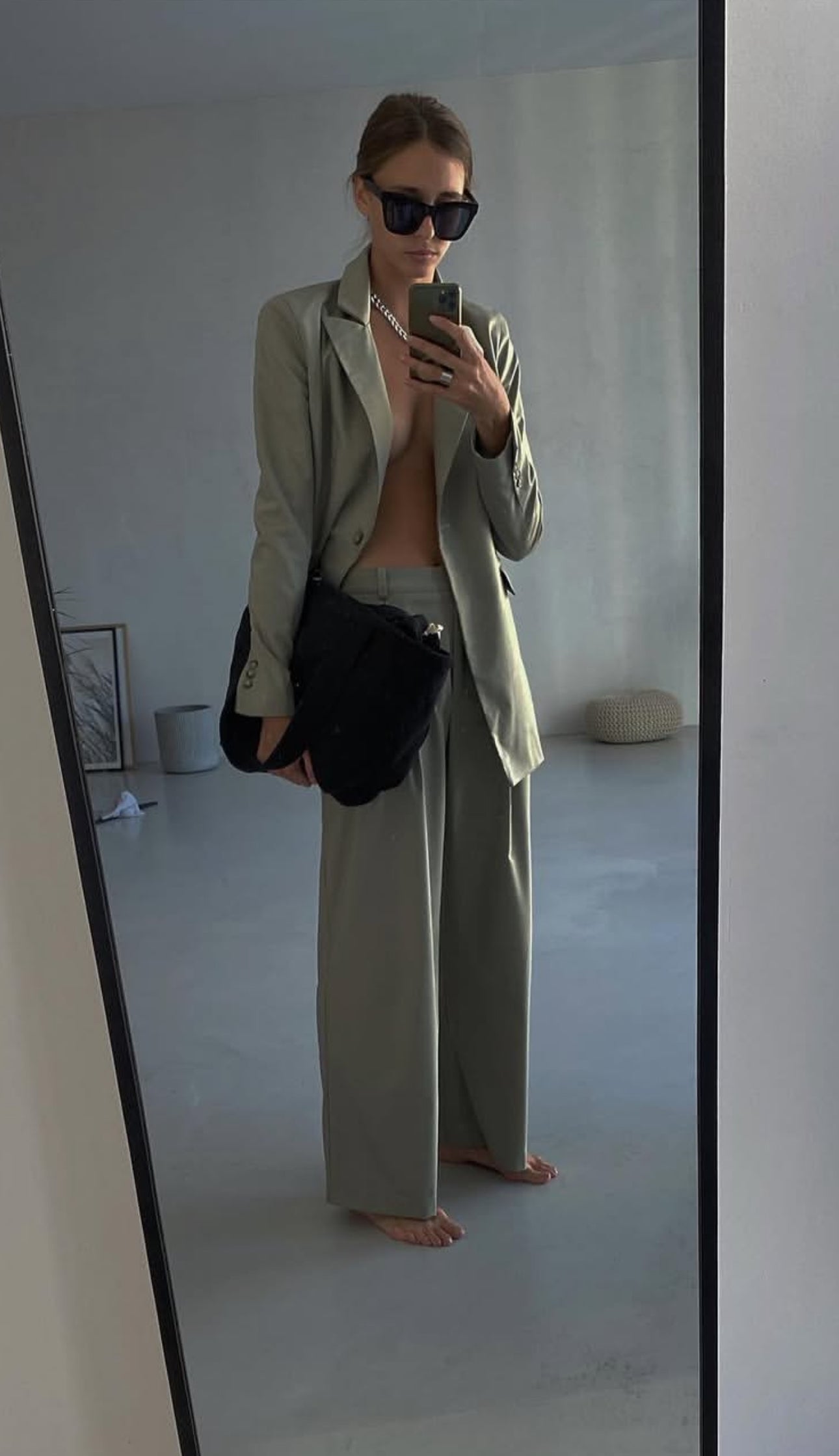 Брюки оливкові