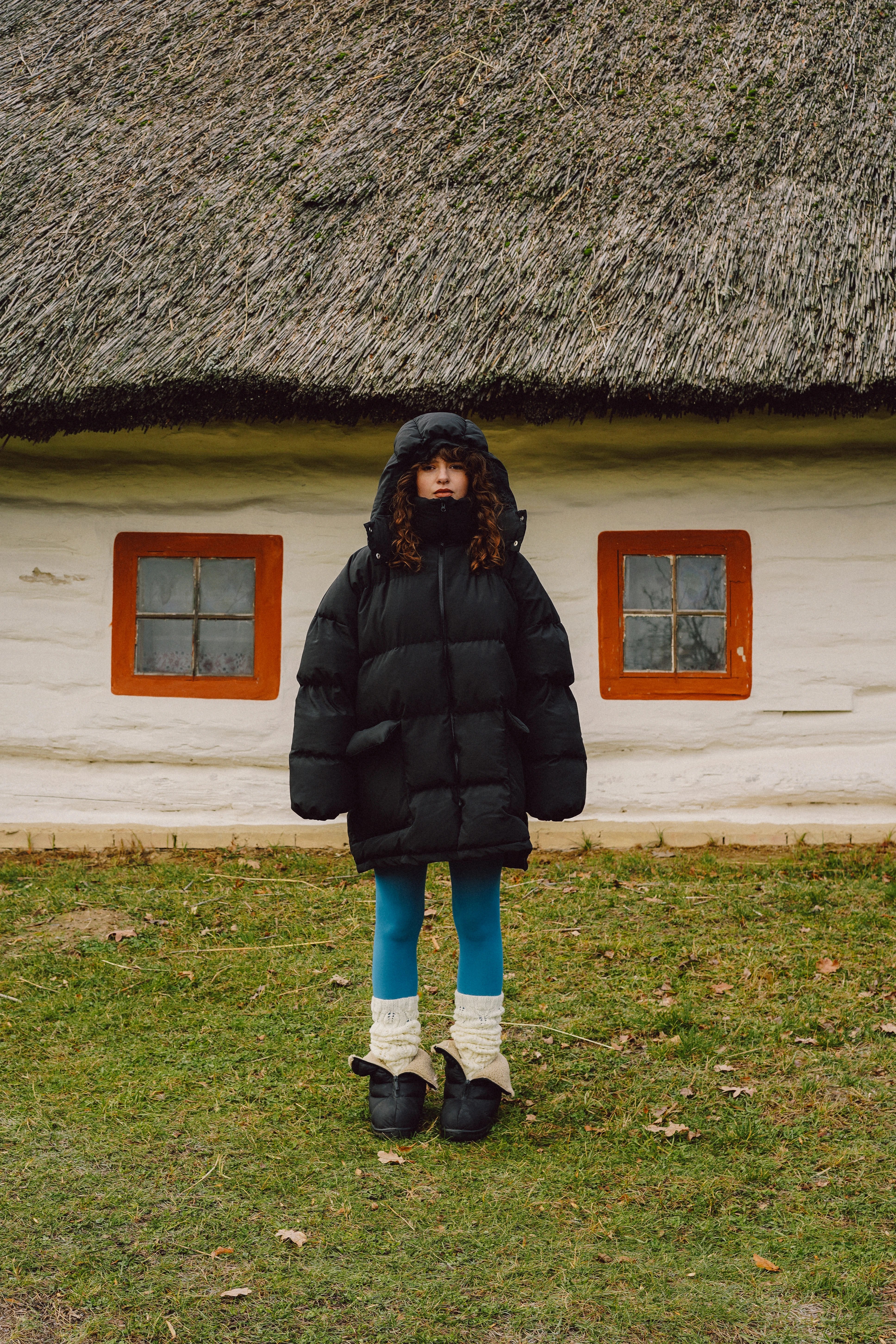 Пуховик Oversize чорний