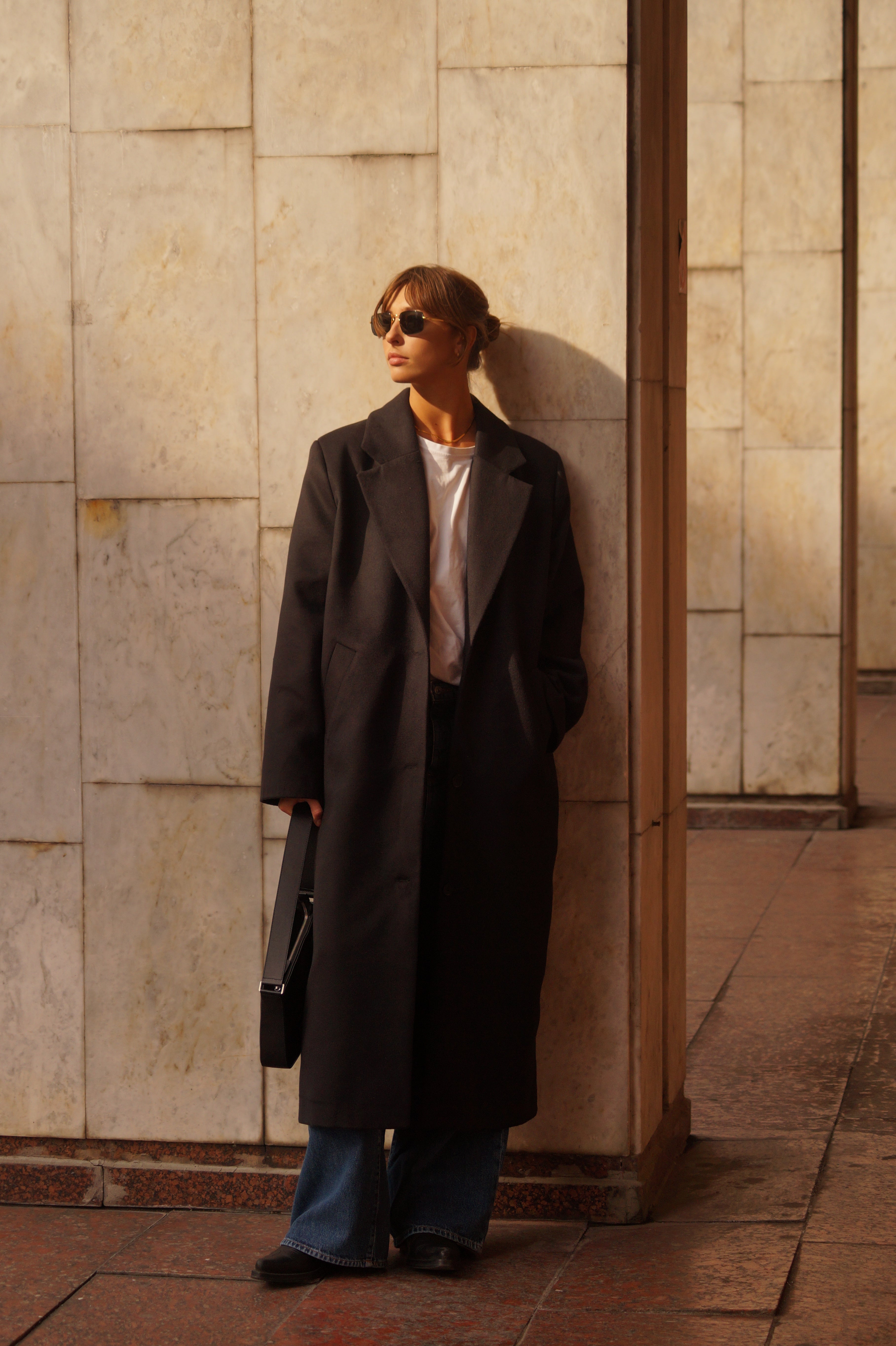 Пальто класичне чорне